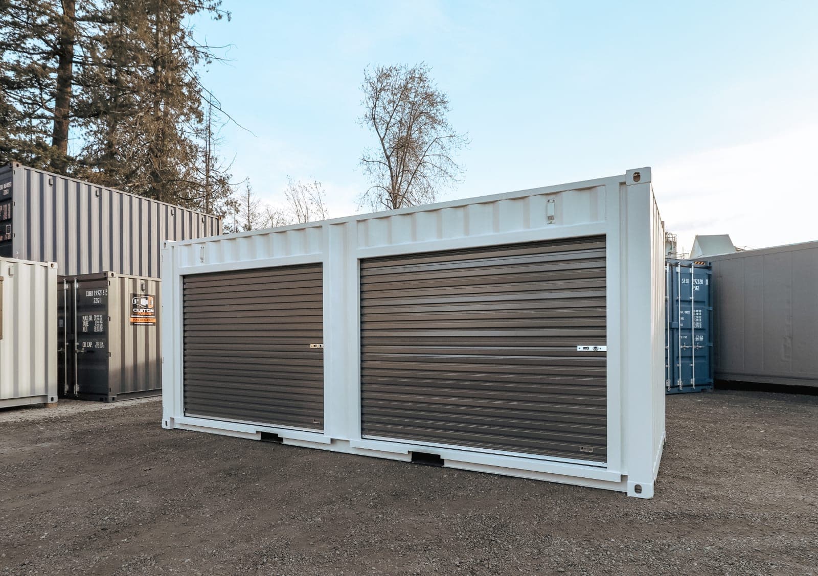 20&prime; Shipping Container + (2)  8&prime; Rollup Doors - Container Services Pty Ltd