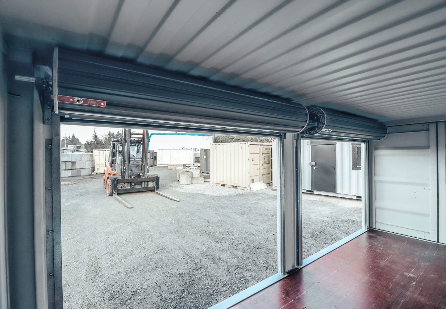 20&prime; Shipping Container + (2)  8&prime; Rollup Doors - Container Services Pty Ltd