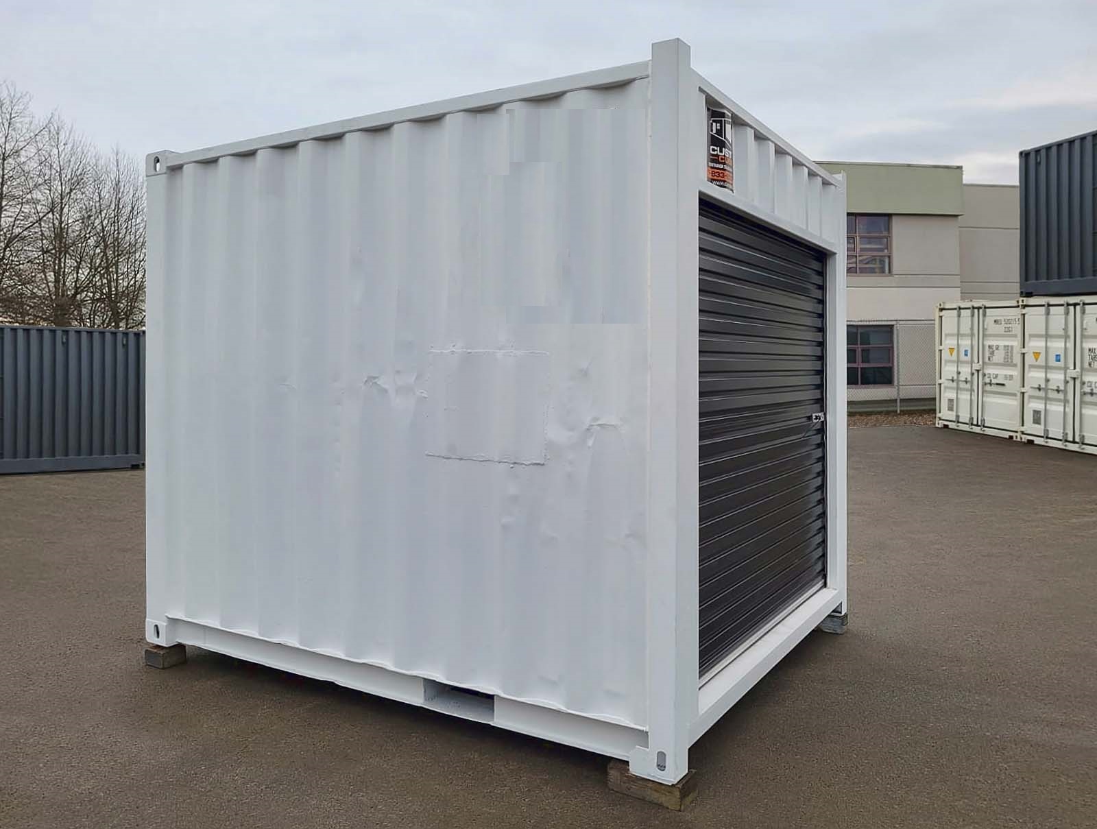 10&rsquo; &ldquo;Cut Down&rdquo; Used Container + Rollup - Container Services Pty Ltd