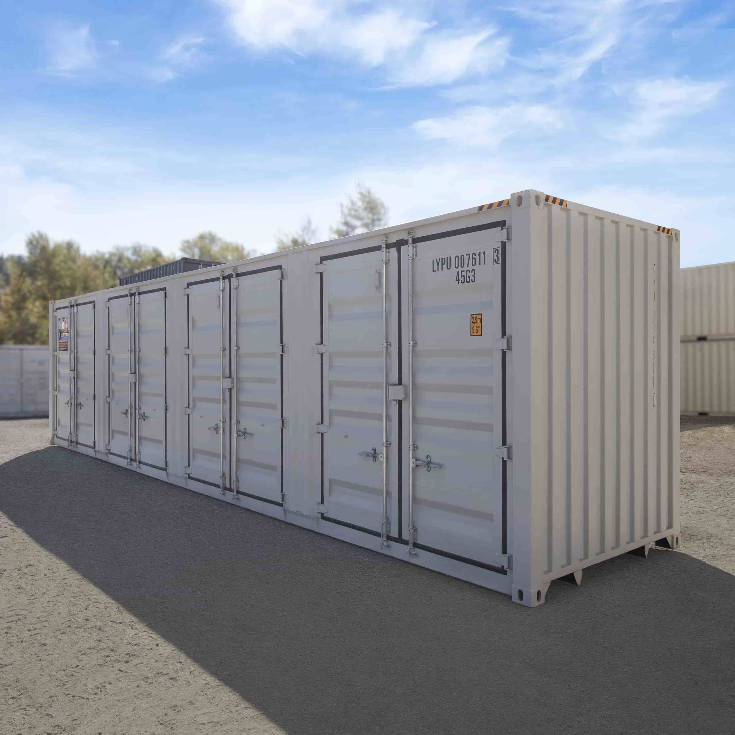 40&rsquo;HC New (1-trip) Shipping Container with 4 x Side Doors - Container Services Pty Ltd
