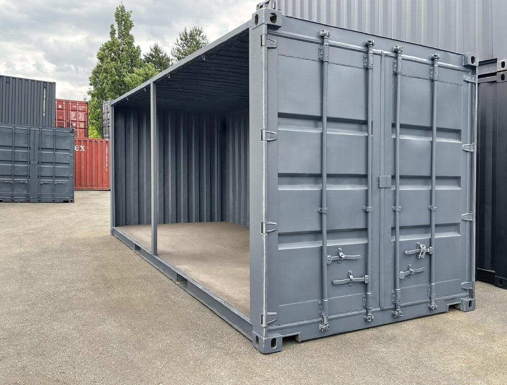 20&rsquo; Used &ldquo;Open Face&rdquo; Shipping Container - Container Services Pty Ltd