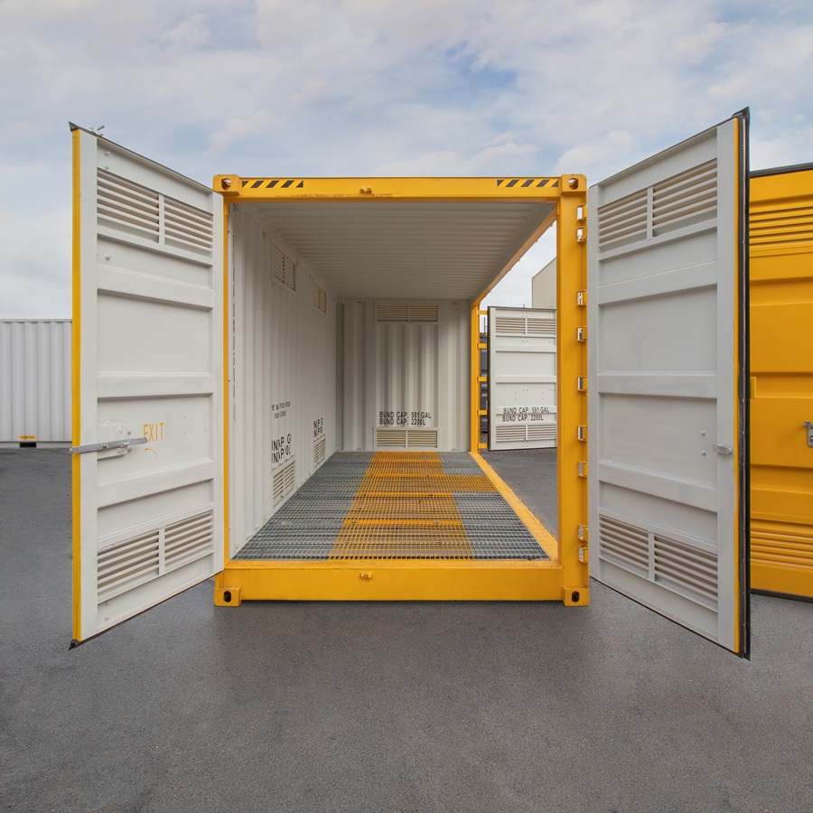 20&rsquo;HC Openside Containment Cube - Container Services Pty Ltd
