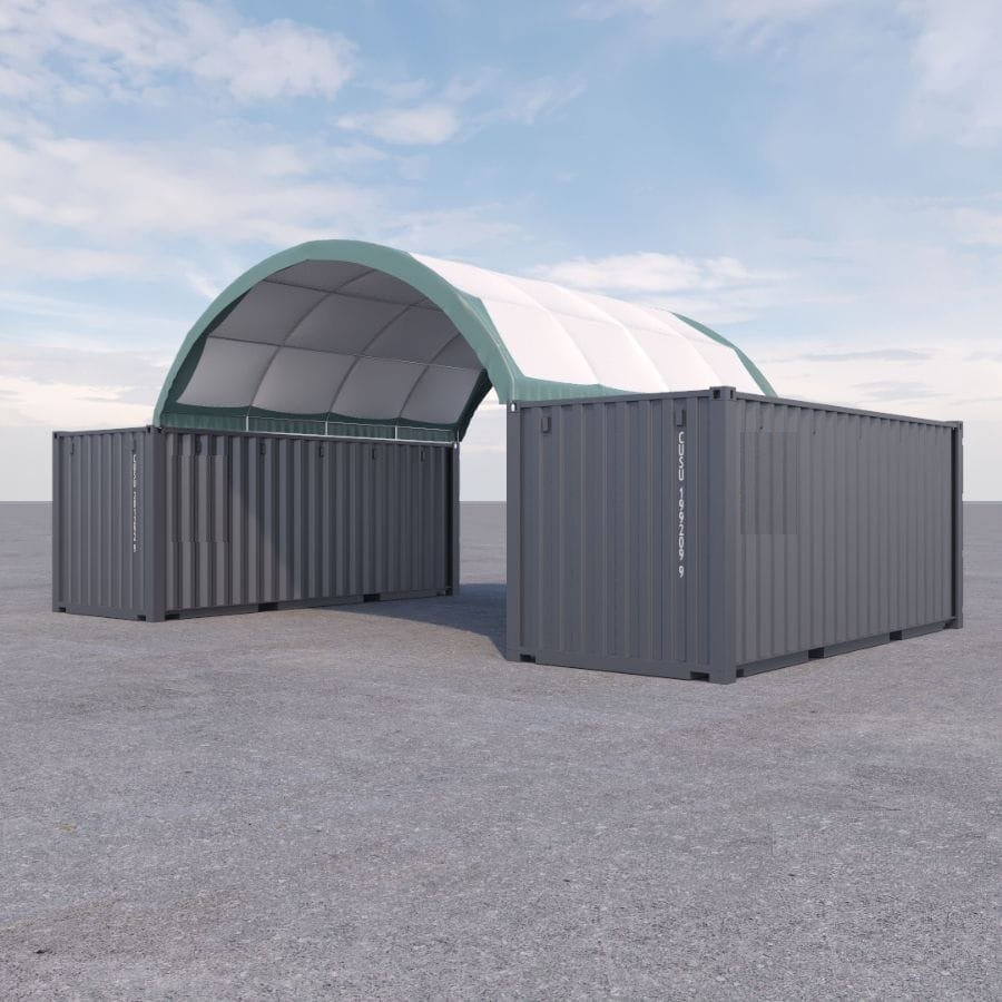 20&rsquo; x 20&rsquo; Fabric Container Shelter - Container Services Pty Ltd
