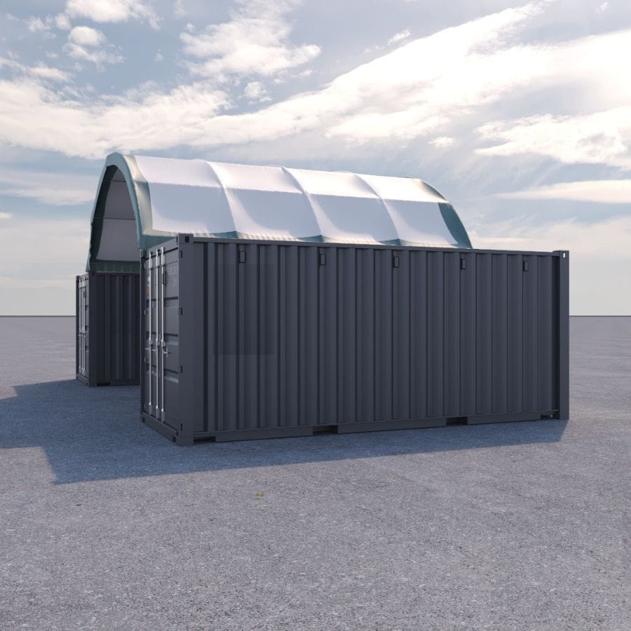 20&rsquo; x 20&rsquo; Fabric Container Shelter - Container Services Pty Ltd