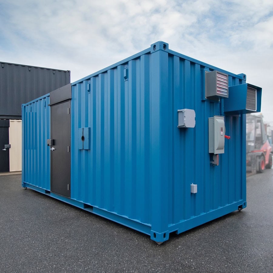 Shipyard Machinery Enclosure - Container Services Pty Ltd