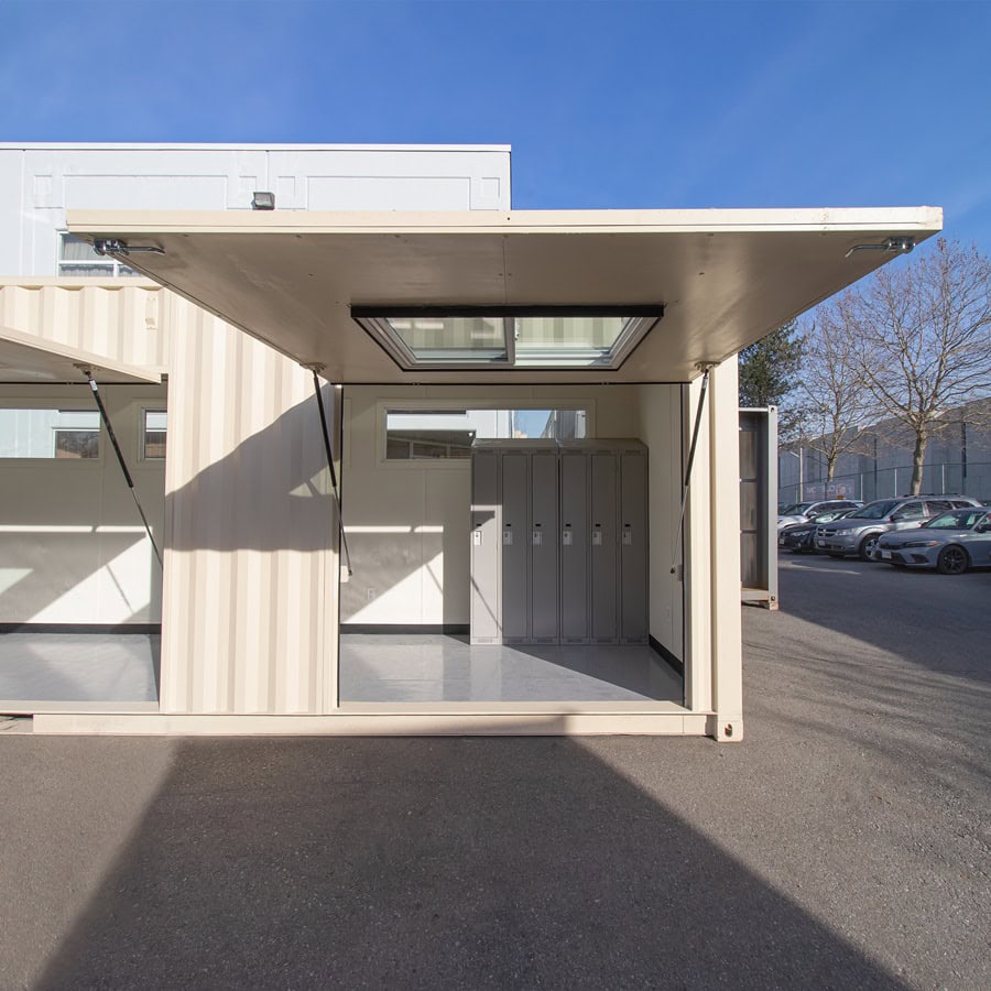 40&rsquo; Art Studio w/Flip up Doors - Container Services Pty Ltd