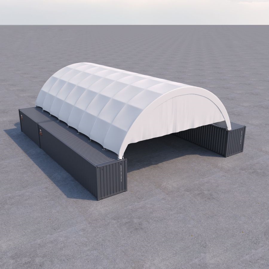 40&rsquo; x 60&rsquo; Container Shelter - Container Services Pty Ltd