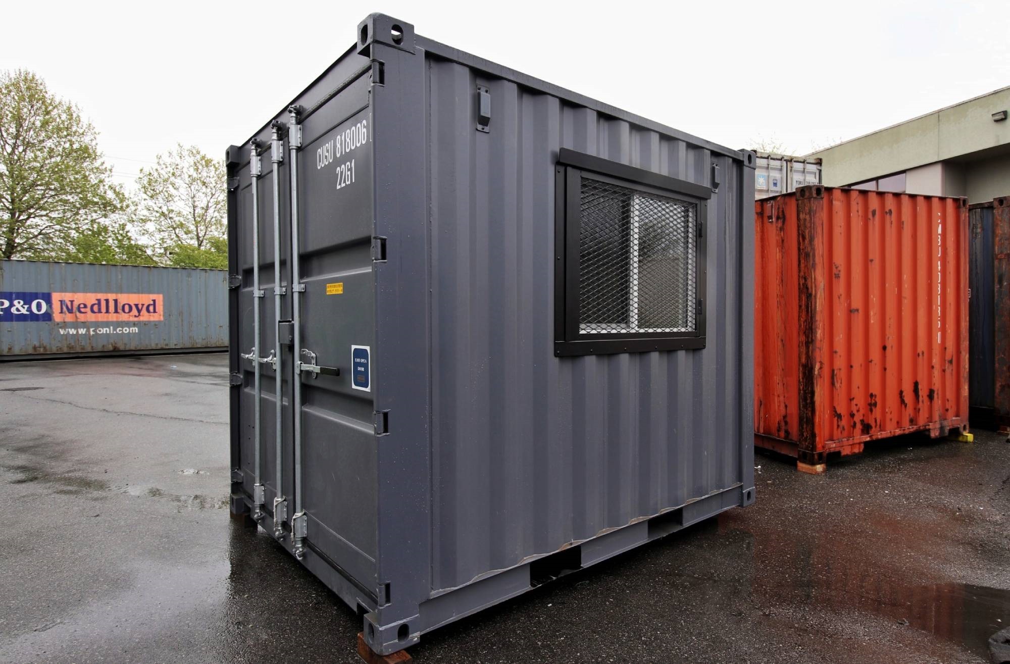 10&rsquo; Office CUBE &ndash; Wood Finished - Container Services Pty Ltd