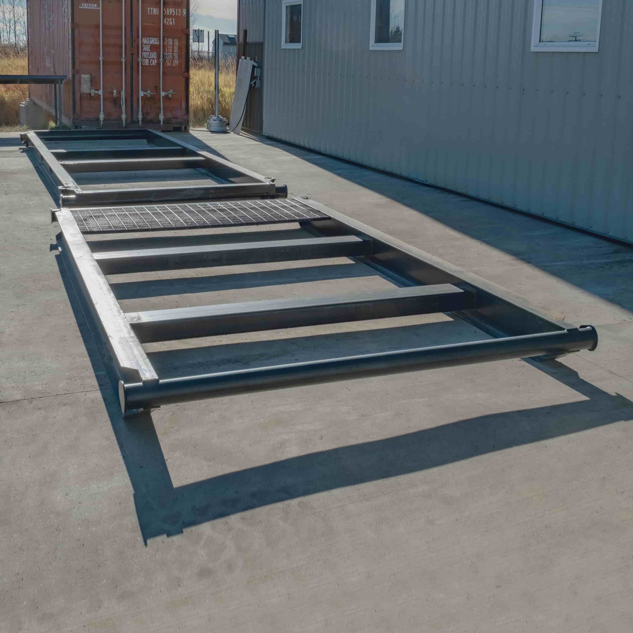 10&rsquo; Grated &ldquo;Weld On&rdquo; Skid - Container Services Pty Ltd