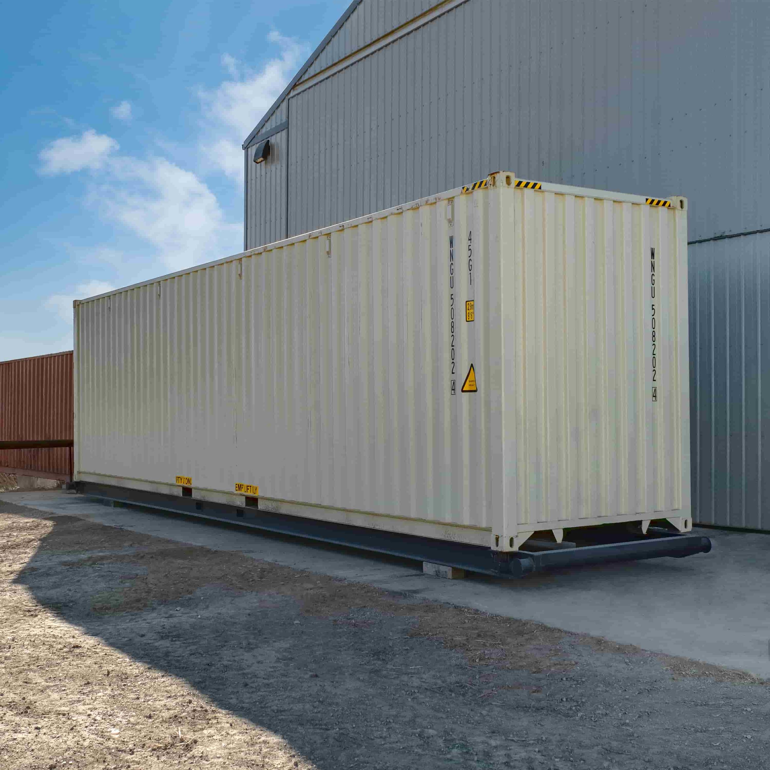 40&rsquo; Container skid w/ twist lock &ldquo;Non Grated&rdquo; - Container Services Pty Ltd