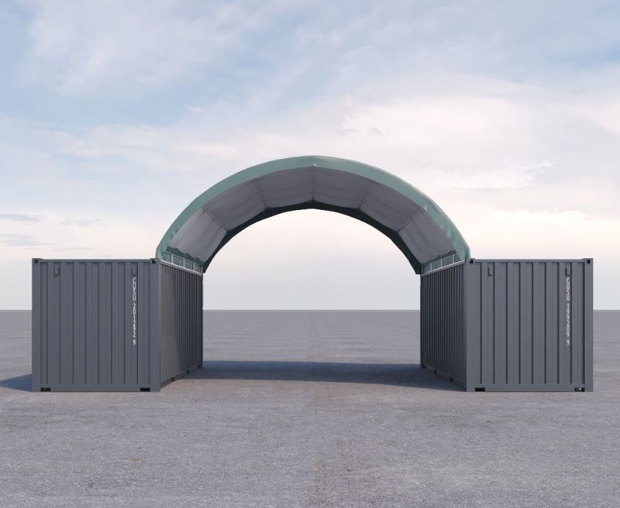 20&rsquo; x 20&rsquo; Fabric Container Shelter - Container Services Pty Ltd