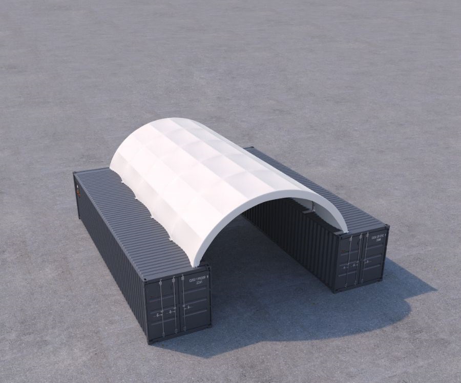 20&prime; x 40&prime; Fabric Container Shelter - Container Services Pty Ltd