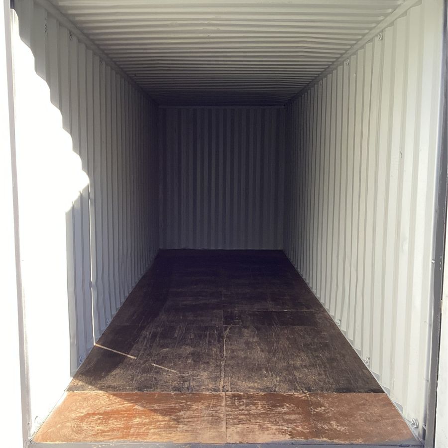 25&rsquo;HC Used Shipping Container (Painted Slate Grey) - Container Services Pty Ltd