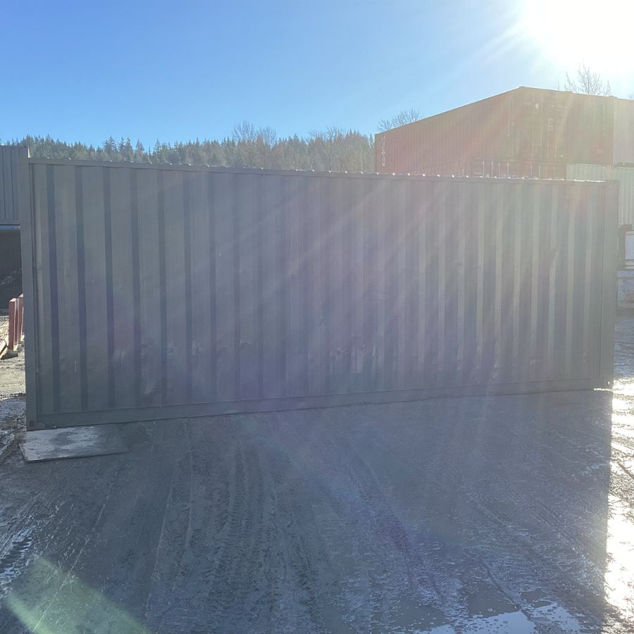 25&rsquo;HC Used Shipping Container (Painted Slate Grey) - Container Services Pty Ltd