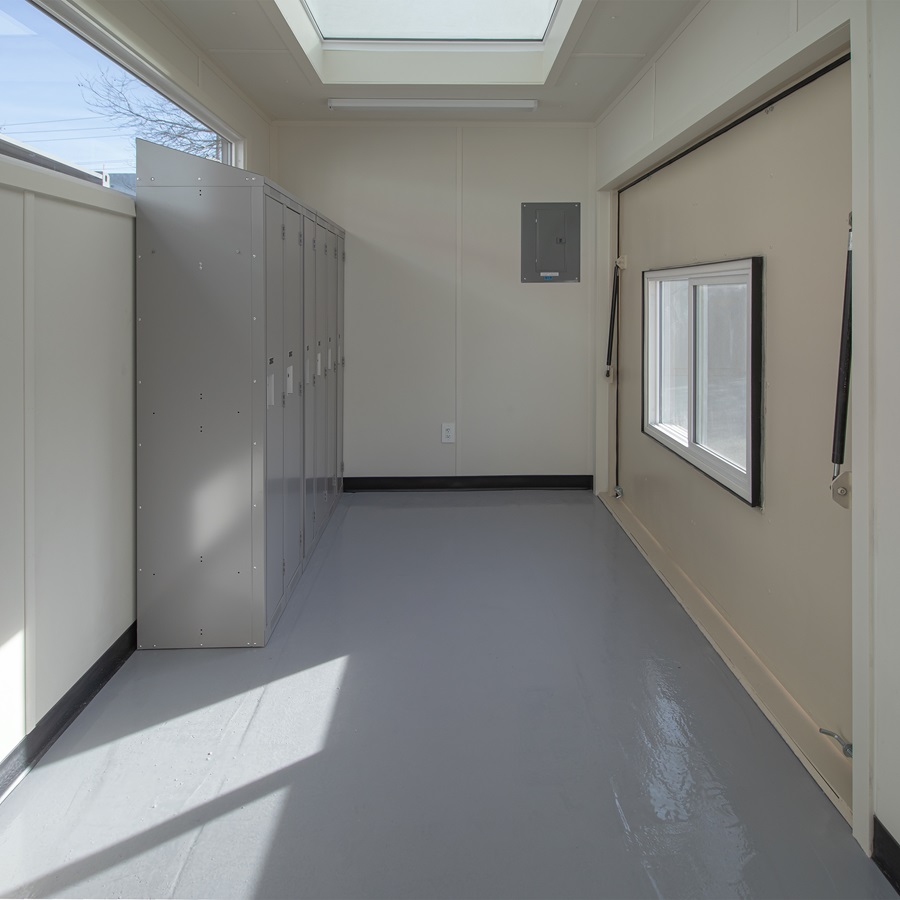 40&rsquo; Art Studio w/Flip up Doors - Container Services Pty Ltd