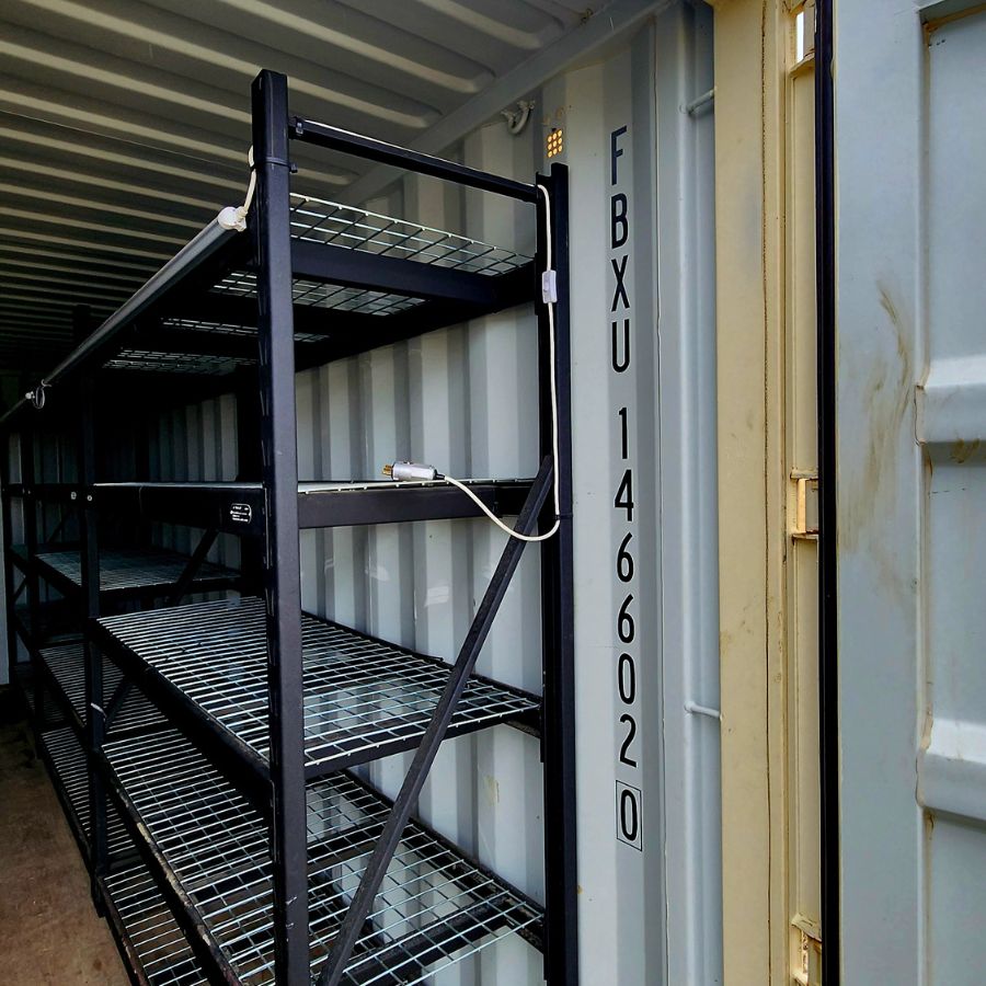 20&rsquo; New (1-Trip) Container w/ Shelving on BOTH sides - Container Services Pty Ltd